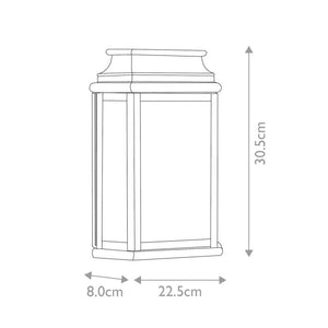 St Martins 1 Light Wall Lantern - Verdigris - Comet Lighting