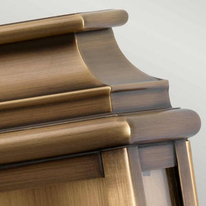 St Pauls 1 Light Brass Wall Lantern - Comet Lighting