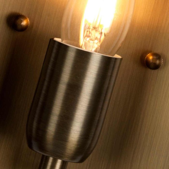 St Pauls 1 Light Brass Wall Lantern - Comet Lighting
