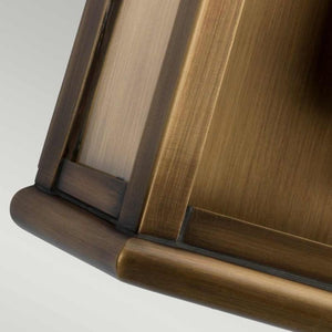 St Pauls 1 Light Brass Wall Lantern - Comet Lighting