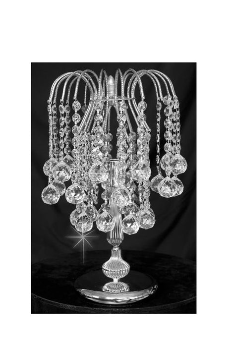 STARLITE Shower w/ Balls Table Lamp Antique Brass