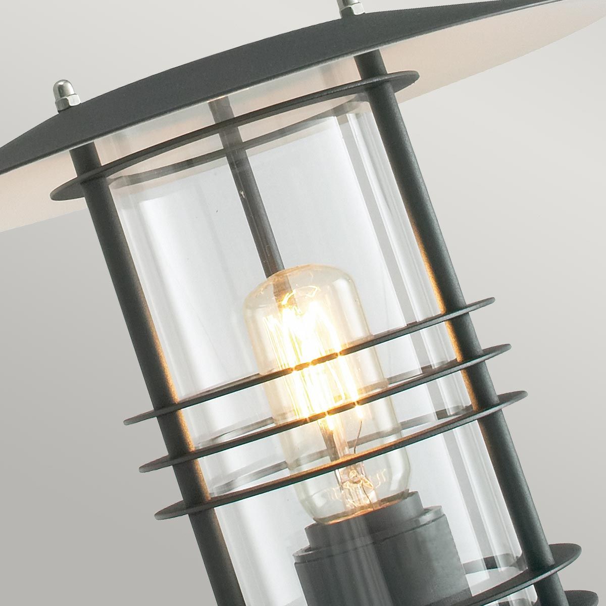 Stockholm 1 Light Wall Lantern - Black - Comet Lighting
