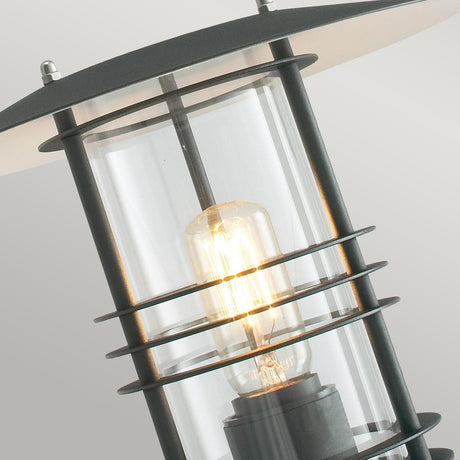 Stockholm 1 Light Wall Lantern - Black - Comet Lighting