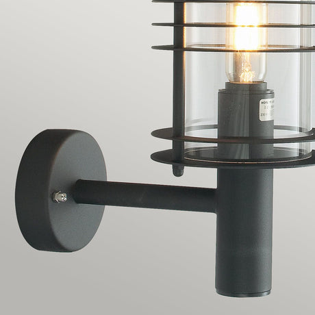 Stockholm 1 Light Grande Wall Lantern - Black - Comet Lighting