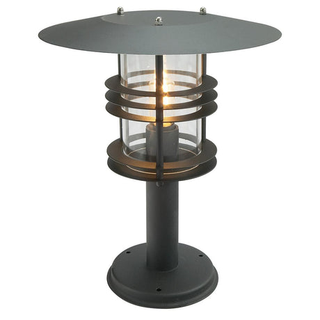 Stockholm 1 Light Grande Pedestal - Black - Comet Lighting