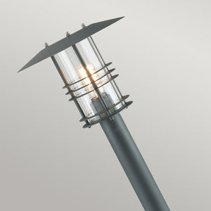 Stockholm 1 Light Pillar - Black - Comet Lighting