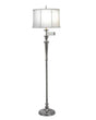 Arlington Swing Arm Floor Lamp Nickel - Comet Lighting