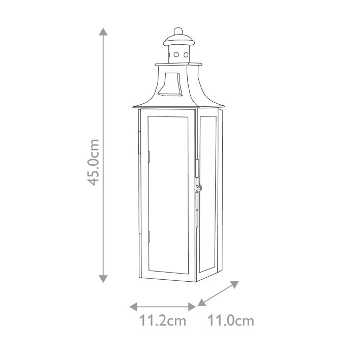 Stow 1 Light Wall Lantern - Comet Lighting