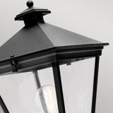 Turin 1 Light Up Wall Lantern - Black - Comet Lighting