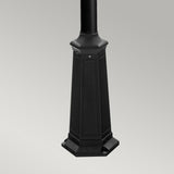 Turin 2 Light Twin Lamp Post - Black - Comet Lighting
