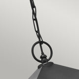 Turin 1 Light Chain Lantern - Black - Comet Lighting