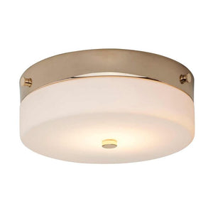 Tamar 1 Light Medium Flush Light - Polished Gold - Comet Lighting