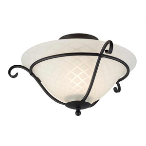 Torchiere 1 Light Flush Light - Comet Lighting