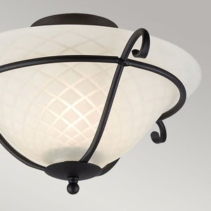 Torchiere 1 Light Flush Light - Comet Lighting