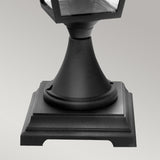 Turin Grande 1 Light Pedestal - Black - Comet Lighting