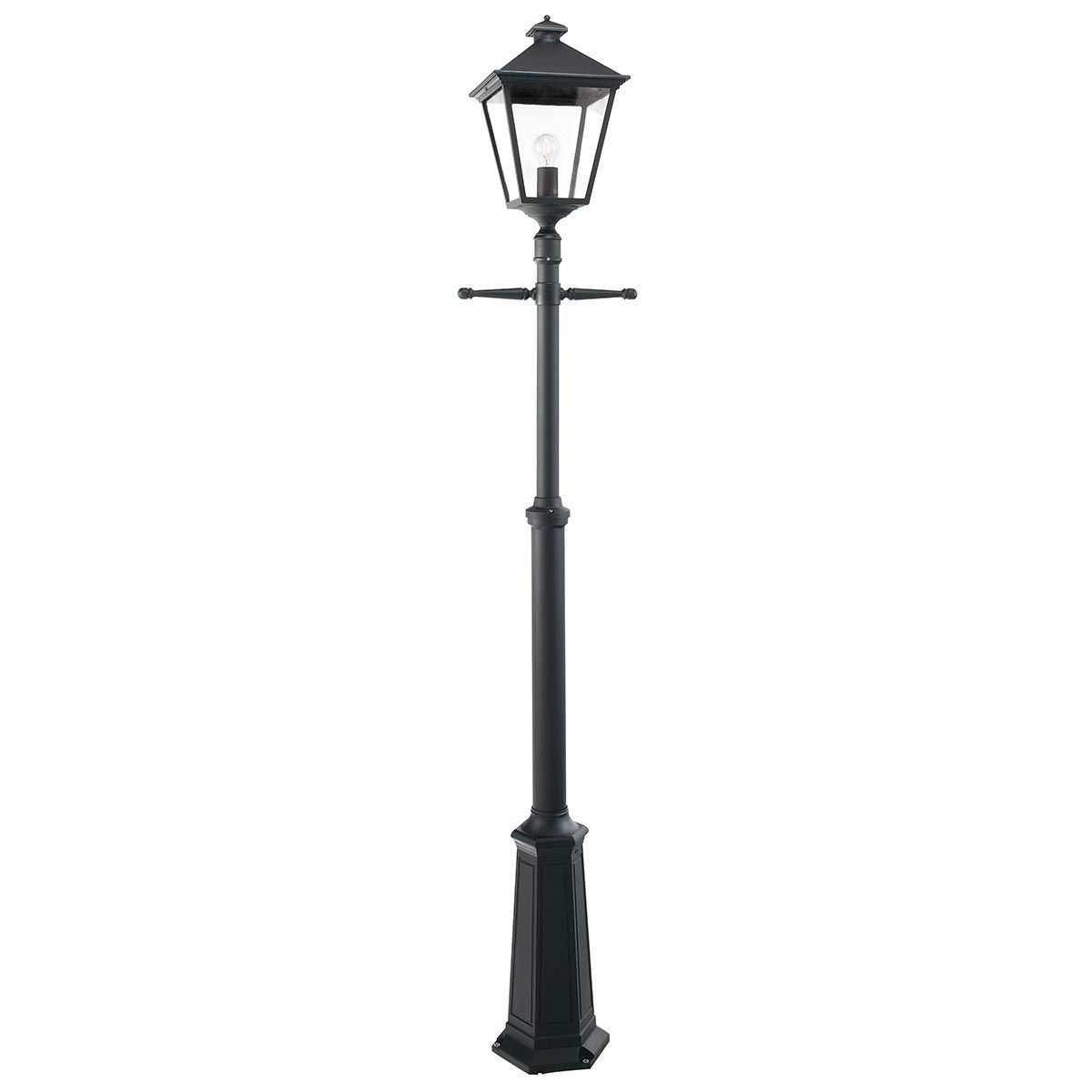 Turin Grande 1 Light Signal Post - Black - Comet Lighting