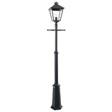Turin Grande 1 Light Signal Post - Black - Comet Lighting