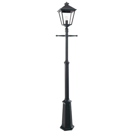 Turin Grande 1 Light Signal Post - Black - Comet Lighting