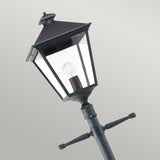 Turin Grande 1 Light Signal Post - Black - Comet Lighting