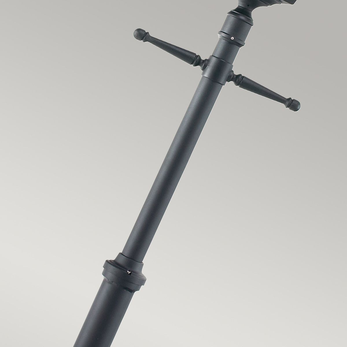 Turin Grande 1 Light Signal Post - Black - Comet Lighting