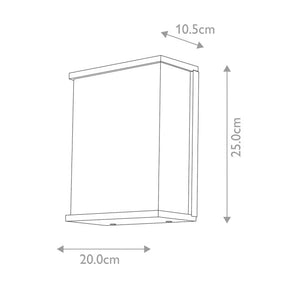 Torsten 1 Light Large Wall Light - Comet Lighting