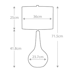 Upton 1 Light Table Lamp - Comet Lighting
