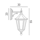 Valencia 1 Light Down Lantern - Comet Lighting