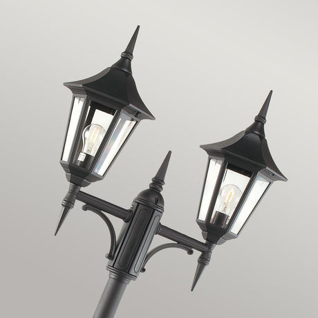 Valencia 2 Light Twin Head Lamp Post - Comet Lighting