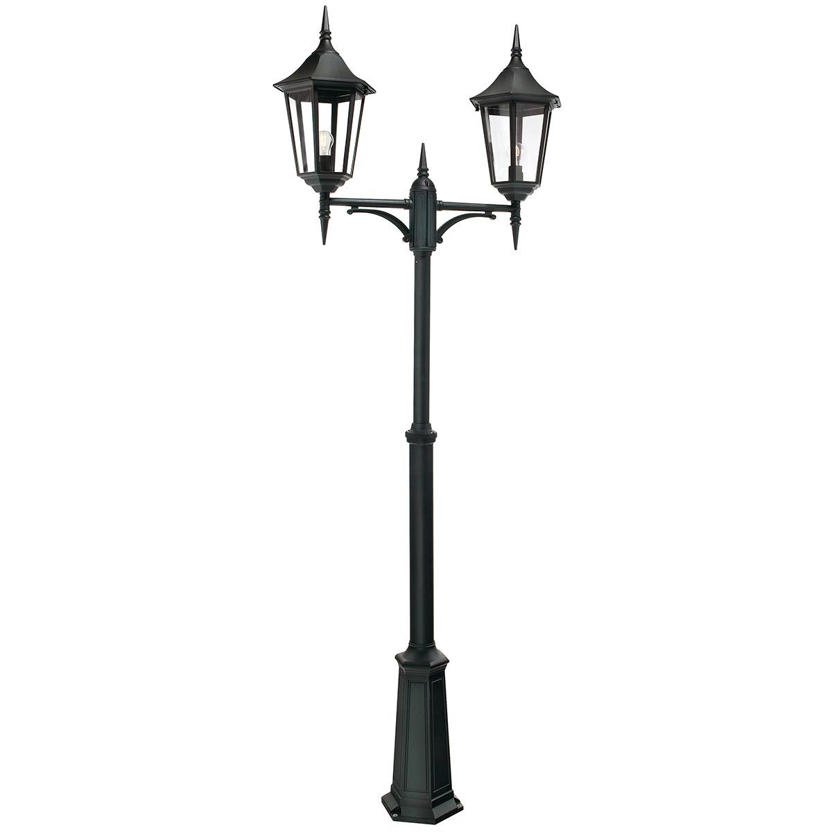 Valencia Grande 2 Light Twin Head Lamp Post - Comet Lighting