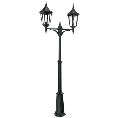 Valencia Grande 2 Light Twin Head Lamp Post - Comet Lighting