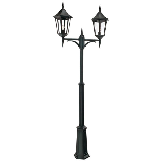 Valencia Grande 2 Light Twin Head Lamp Post - Comet Lighting
