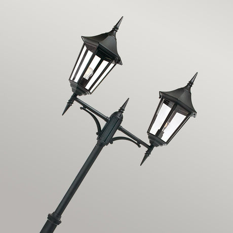 Valencia Grande 2 Light Twin Head Lamp Post - Comet Lighting