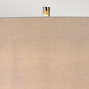 Vicenza Table Lamp - White Polished Nickel - Comet Lighting