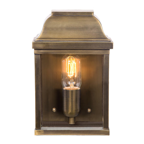 Victoria Outdoor Wall Lantern Brass