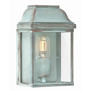 Victoria 1 Light Wall Lantern - Verdigris - Comet Lighting