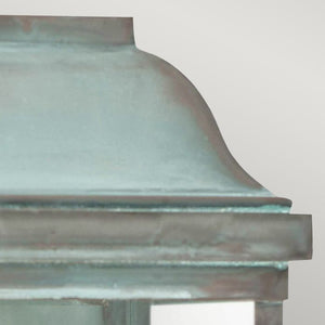 Victoria 1 Light Wall Lantern - Verdigris - Comet Lighting