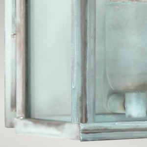 Victoria 1 Light Wall Lantern - Verdigris - Comet Lighting