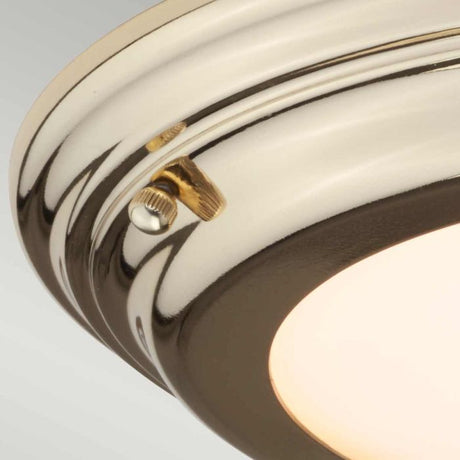Welland 1 Light Flush Light - Polished Brass - Comet Lighting