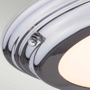 Welland 1 Light Flush Light - Polished Chrome - Comet Lighting