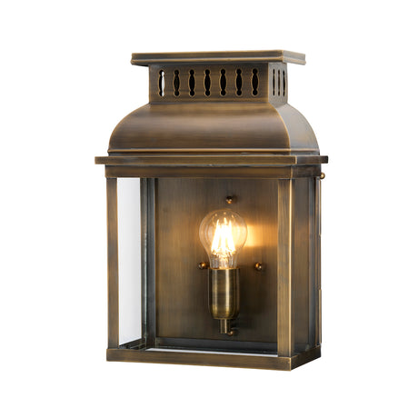 Westminster Outdoor Wall Lantern Brass - Comet Lighting