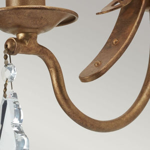 Windsor 1 Light Wall Light - Gold Patina - Comet Lighting