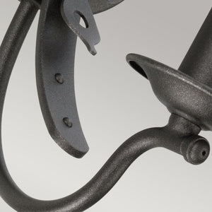 Windsor 1 Light Wall Light - Graphite - Comet Lighting