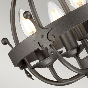 Windsor 4 Light Pendant - Graphite - Comet Lighting