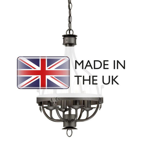 Windsor 4 Light Pendant - Graphite - Comet Lighting