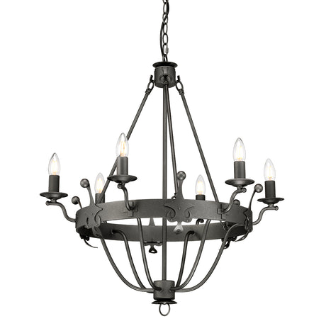 Windsor 6-Light Chandelier - Graphite