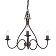 Windermere 3 Light Chandelier - Comet Lighting