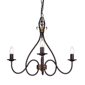 Windermere 3 Light Chandelier - Comet Lighting