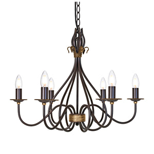 Windermere 6-Light Chandelier - Comet Lighting