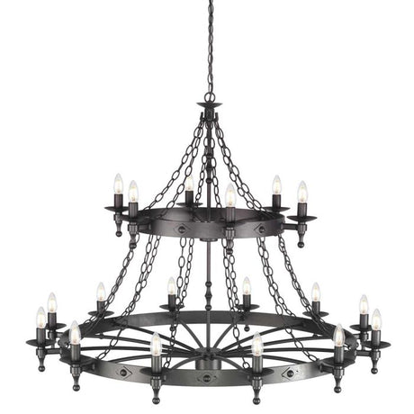 Warwick 18 Light Chandelier - Comet Lighting