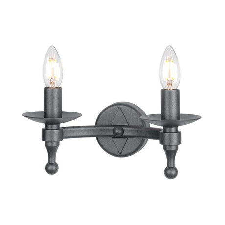 Warwick 2 Light Wall Light - Comet Lighting